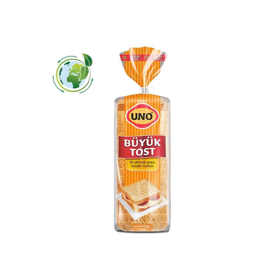 Uno Büyük Tost Ekmeği 550 Gr 