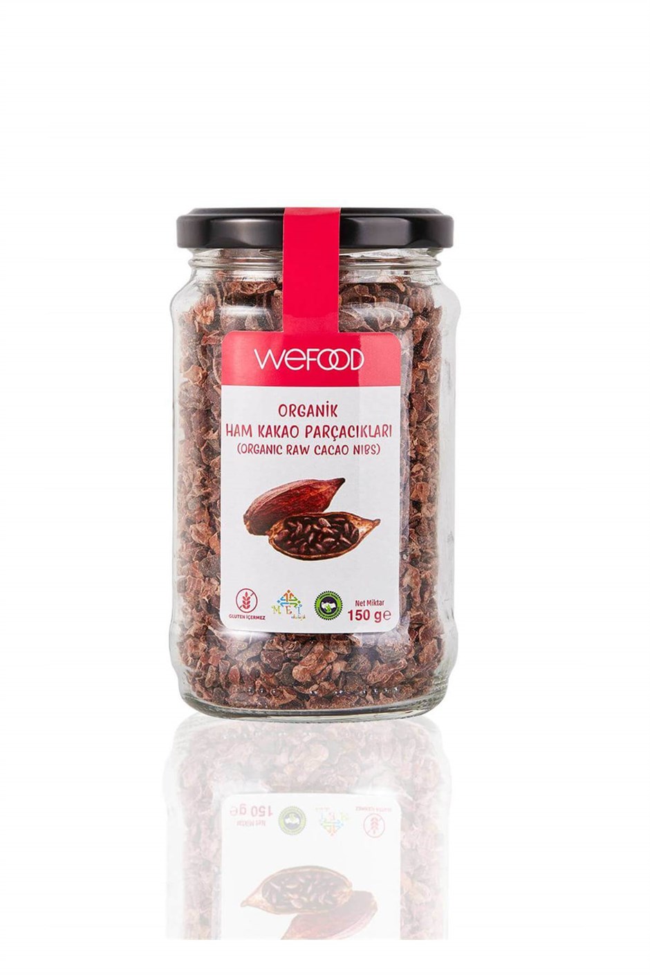 Wefood Organik Ham Kakao Parçacıkları 150 gr (Kakao Nibs)